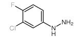 3-chloro-4-fluorophenylhydrazine Structure