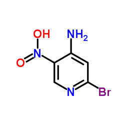 2-Bromo-5-nitro-4-pyridinamine Structure