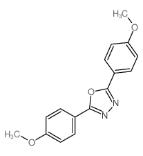 1,3,4-Oxadiazole,2,5-bis(4-methoxyphenyl)-结构式