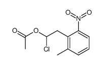 1-chloro-2-(2-methyl-6-nitrophenyl)ethyl acetate Structure