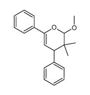 2-Methoxy-3,3-dimethyl-4,6-diphenyl-3,4-dihydro-2H-pyran结构式