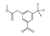 BENZENEACETIC ACID, 3-NITRO-5-(TRIFLUOROMETHYL)-, METHYL ESTER Structure
