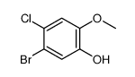 5-bromo-4-chloro-2-methoxyphenol结构式