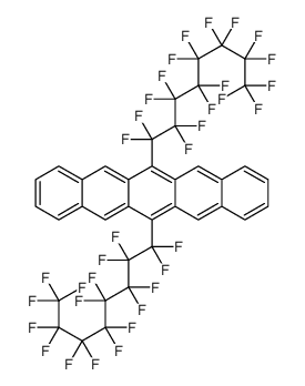 6,13-bis(1,1,2,2,3,3,4,4,5,5,6,6,7,7,8,8,8-heptadecafluorooctyl)pentacene Structure