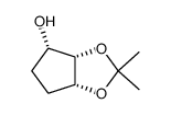 (3aS,4S,6aR)-2,2-dimethyl-tetrahydrocyclopenta[d][1,3]dioxol-4-ol Structure