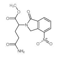 METHYL 5-AMINO-2-(4-NITRO-1-OXOISOINDOLIN-2-YL)-5-OXOPENTANOATE Structure