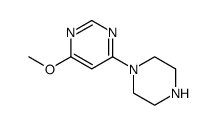 6-(1-哌嗪基)-4-甲氧基嘧啶盐酸盐结构式