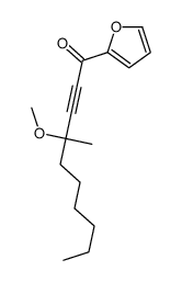 1-(furan-2-yl)-4-methoxy-4-methyldec-2-yn-1-one结构式
