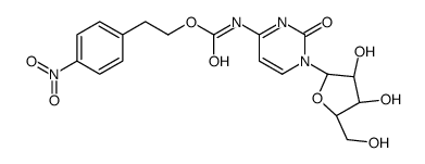 2-(4-nitrophenyl)ethyl N-[1-[(2R,3R,4S,5R)-3,4-dihydroxy-5-(hydroxymethyl)oxolan-2-yl]-2-oxopyrimidin-4-yl]carbamate结构式
