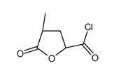 2-Furancarbonyl chloride, tetrahydro-4-methyl-5-oxo-, (2S-cis)- (9CI) Structure