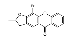 11-bromo-2-methyl-2,3-dihydrofuro[3,2-b]xanthen-5-one结构式
