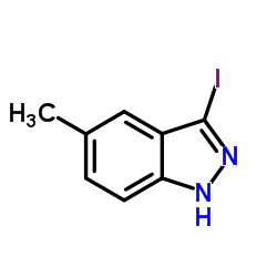 3-碘-5-甲基-1H-吲唑结构式