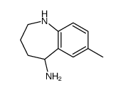 7-甲基-2,3,4,5-四氢-1H-苯并[b]氮杂革-5-胺结构式