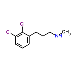 3-(2,3-Dichlorophenyl)-N-methyl-1-propanamine结构式
