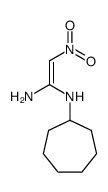1-N'-cycloheptyl-2-nitroethene-1,1-diamine结构式