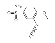 3-azido-4-methoxybenzenesulfonamide Structure