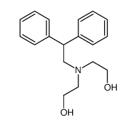 2-[2,2-diphenylethyl(2-hydroxyethyl)amino]ethanol结构式
