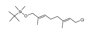 (2E,6E)-8-chloro-1-tert-butyldimethylsiloxy-2,6-dimethyl-2,6-octadiene Structure