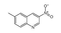 3-硝基-6-甲基喹啉结构式