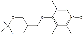 4-(2,2-二甲基-1,3-二氧杂环己烷-5-基)甲氧基-2,3,5-三甲基吡啶氮氧化物结构式