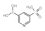 5-(甲基磺酰)砒啶-3-硼酸结构式