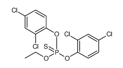 Phosphorothioic acid, O,O-bis(2,4-dichlorophenyl) O-ethyl ester Structure