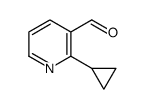 2-cyclopropylpyridine-3-carbaldehyde Structure