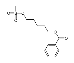 5-methylsulfonyloxypentyl benzoate Structure