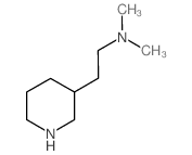 N,N-二甲基-2-(3-哌啶基)-1-乙胺结构式