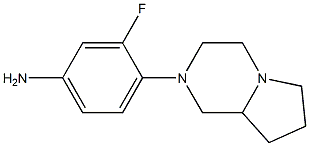 3-fluoro-4-hexahydropyrrolo[1,2-a]pyrazin-2(1H)-ylaniline Structure