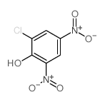 6-氯-2,4-二硝基苯酚结构式