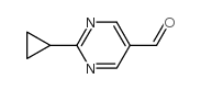 2-环丙基嘧啶-5-甲醛结构式