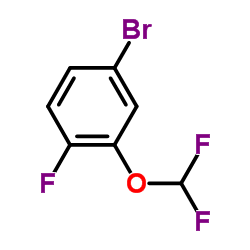 5-溴-2-氟-1-二氟甲氧基苯结构式