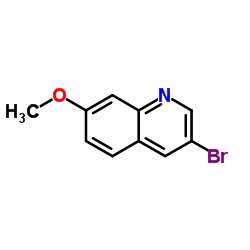 3-溴-7-甲氧基喹啉结构式