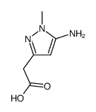 (5-amino-1-methyl-1H-pyrazol-3-yl)-acetic acid Structure