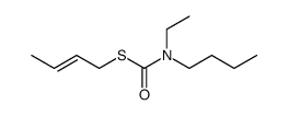ethyl-butyl-thiocarbamic acid S-but-2t()-enyl ester Structure