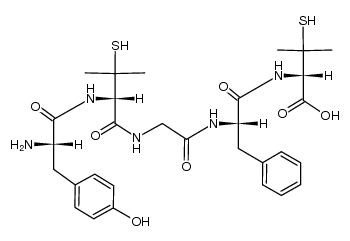 [D-Pen2,5]enkephalin Structure