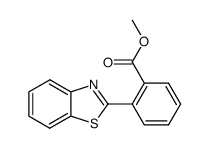 2-benzothiazol-2-yl-benzoic acid methyl ester结构式