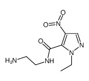 N-(2-Aminoethyl)-1-ethyl-4-nitro-1H-pyrazole-5-carboxamide结构式