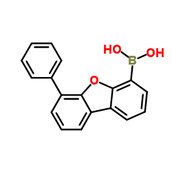 6-苯基二苯并呋喃-4-硼酸结构式