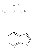 4-((Trimethylsilyl)ethynyl)-1H-pyrrolo[2,3-b]pyridine Structure