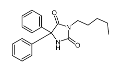 3-pentyl-5,5-diphenylimidazolidine-2,4-dione Structure