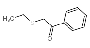 2-(乙基硫代)-1-苯基乙酮结构式