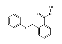 N-hydroxy-2-((phenylthio)methyl)benzamide结构式
