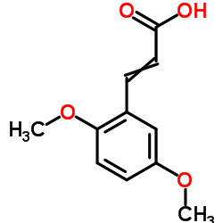 2,5-二甲氧基肉桂酸结构式