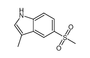 3-methyl-5-(methylsulfonyl)-1H-indole结构式