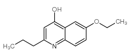 6-乙氧基-2-丙基-4-喹啉醇结构式