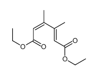 diethyl 3,4-dimethylhexa-2,4-dienedioate结构式