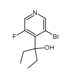 bromo-3 fluoro-5 (ethyl-1 propanol-1)-4 pyridine Structure