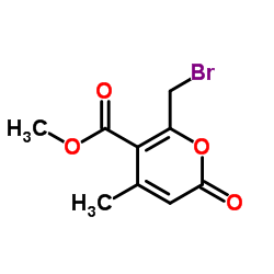 methyl 6-(bromomethyl)-4-methyl-2-oxo-2H-pyran-5-carboxylate Structure